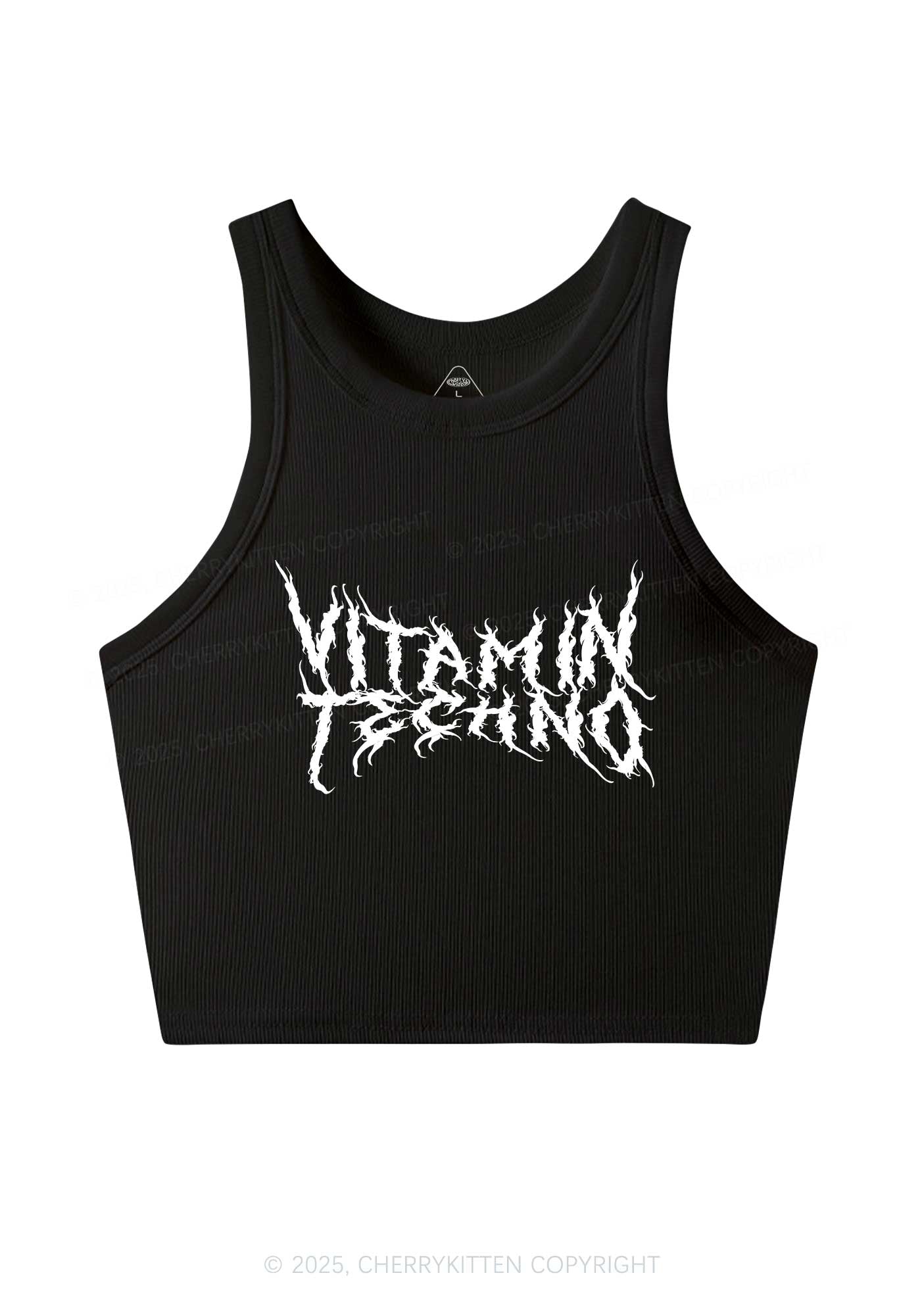 Vitamin Techno Y2K Crop Tank Top Cherrykitten