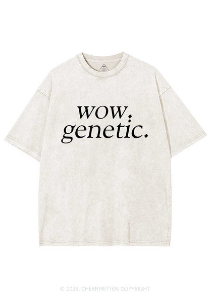 Wow Genetic HR Y2K Shirts Washed Tee Cherrykitten