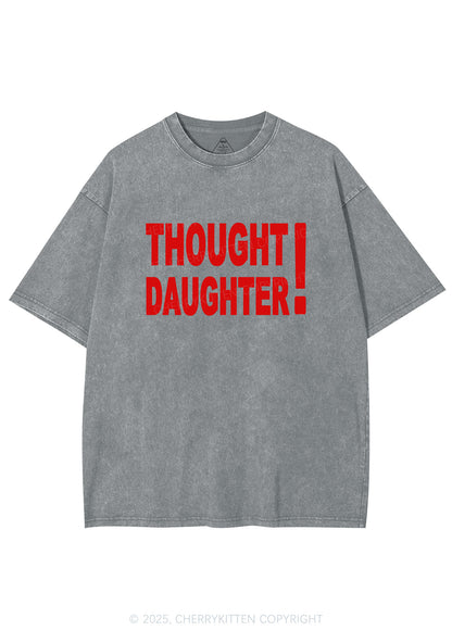 Thought Daughter Y2K Shirts Washed Tee Cherrykitten