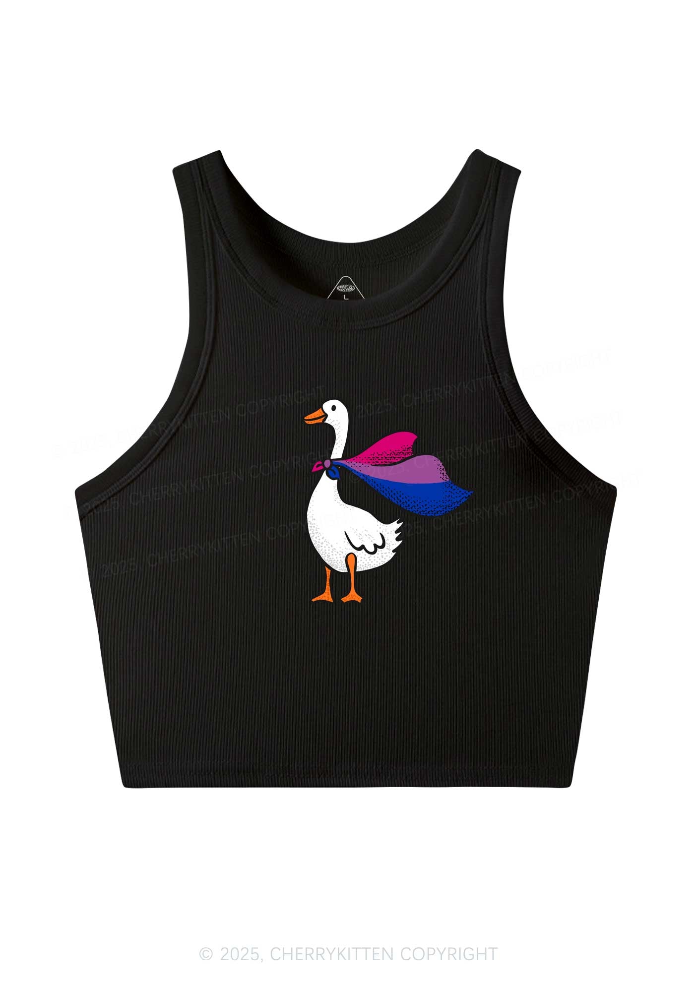 Bisexual Goose Pride Y2K Crop Tank Top Cherrykitten