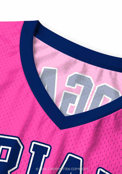 Pink Hockey Team JL Y2K Sport Jersey Tank Cherrykitten