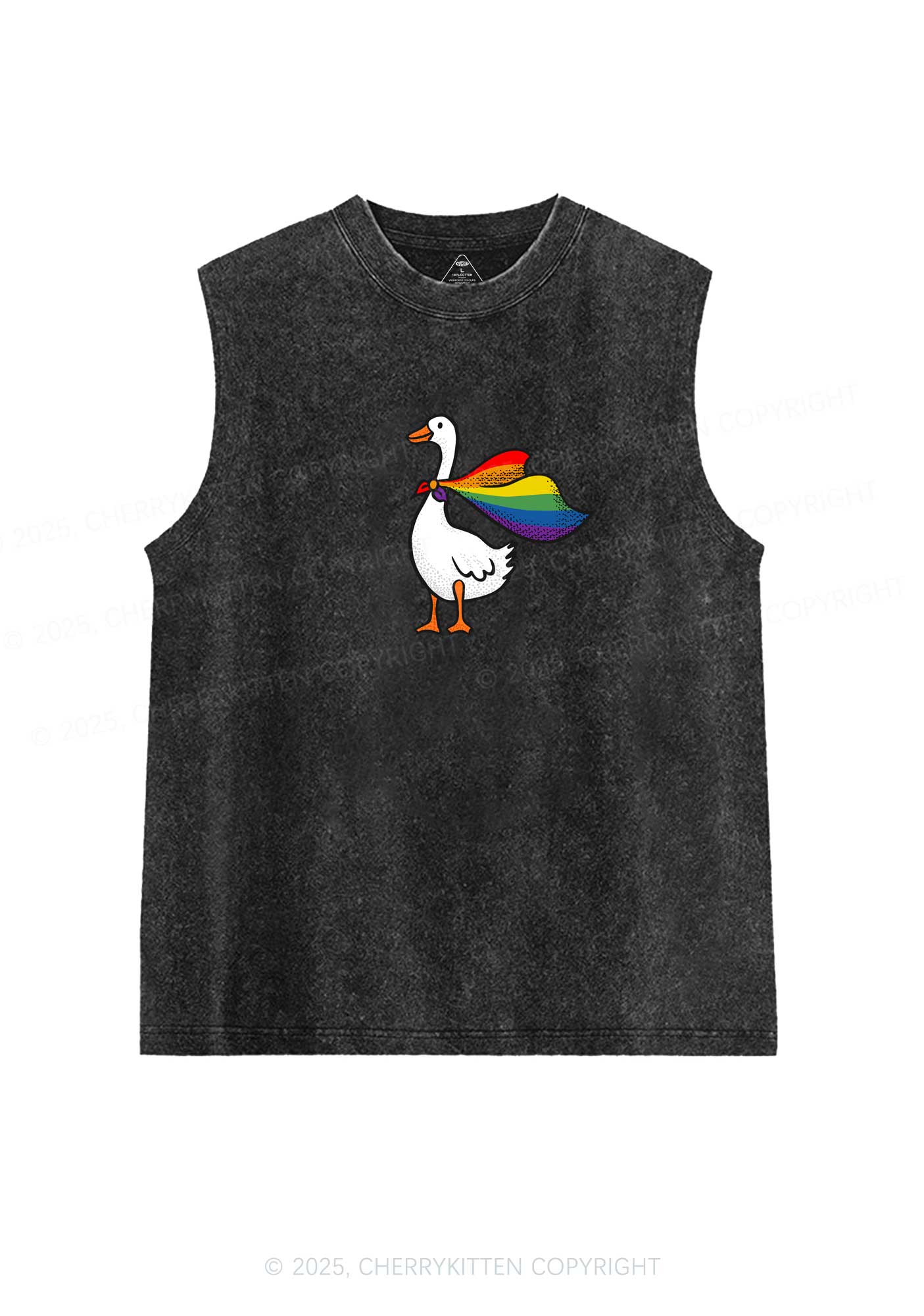 Pride Goose Y2K Washed Muscle Tank Cherrykitten