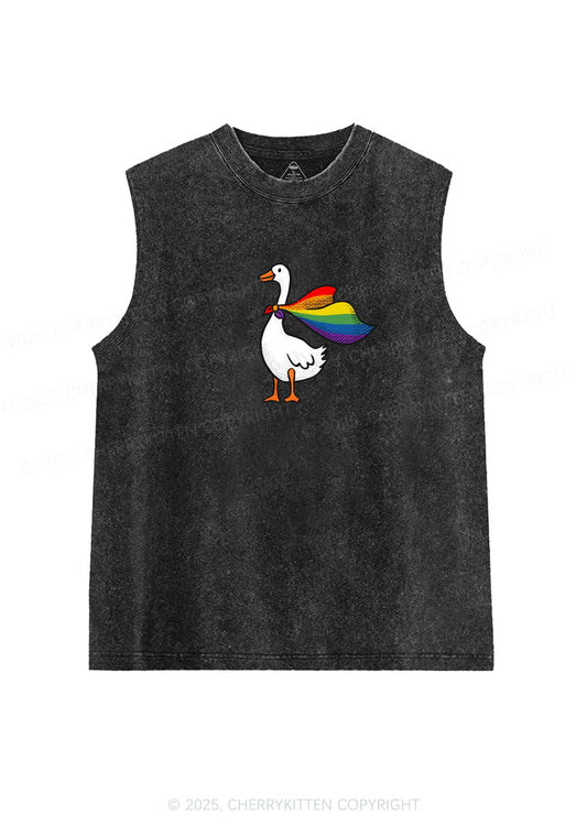 Pride Goose Y2K Washed Muscle Tank Cherrykitten