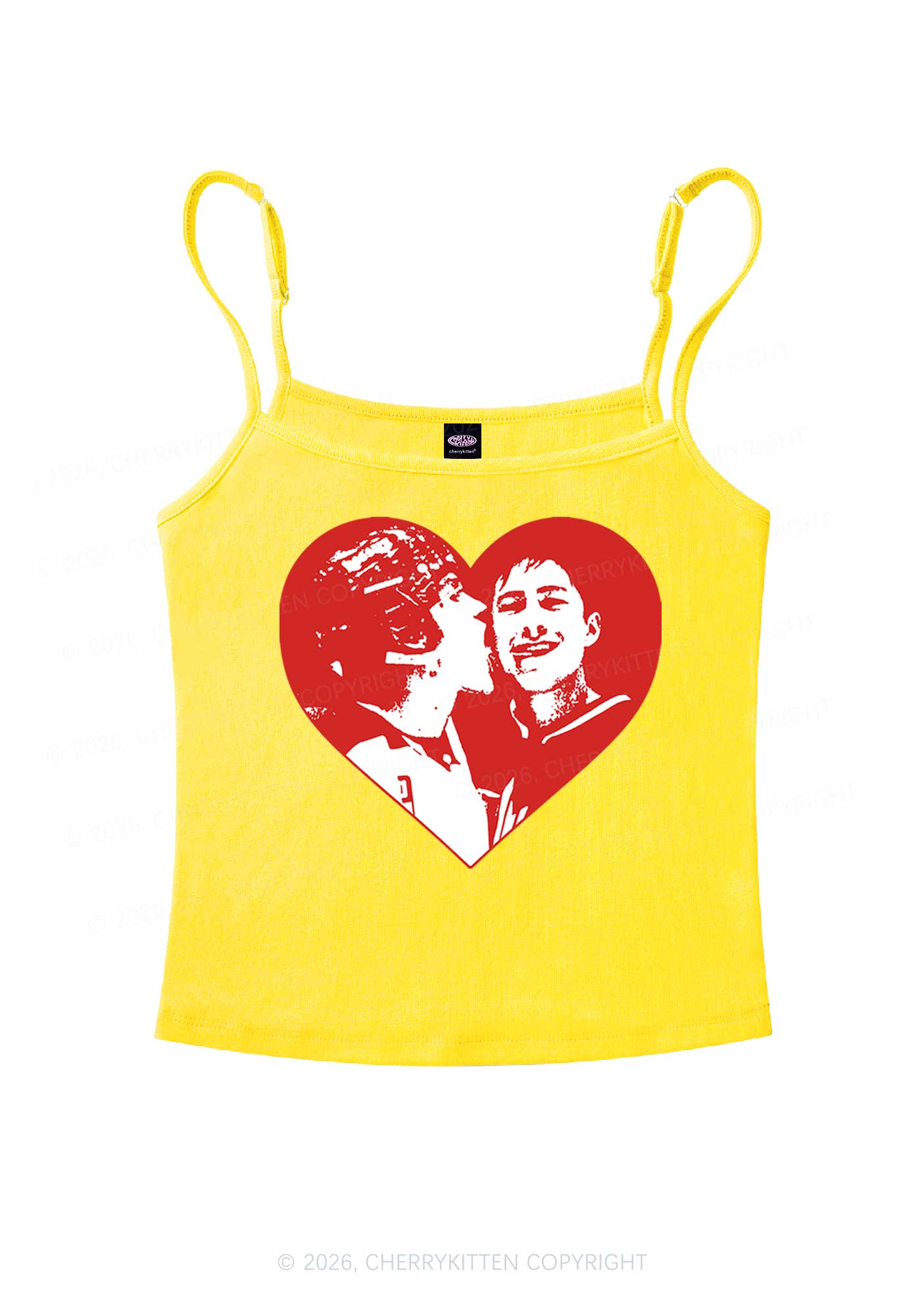 Red Heart Bros HR Y2K Spaghetti Strap Cami Cherrykitten