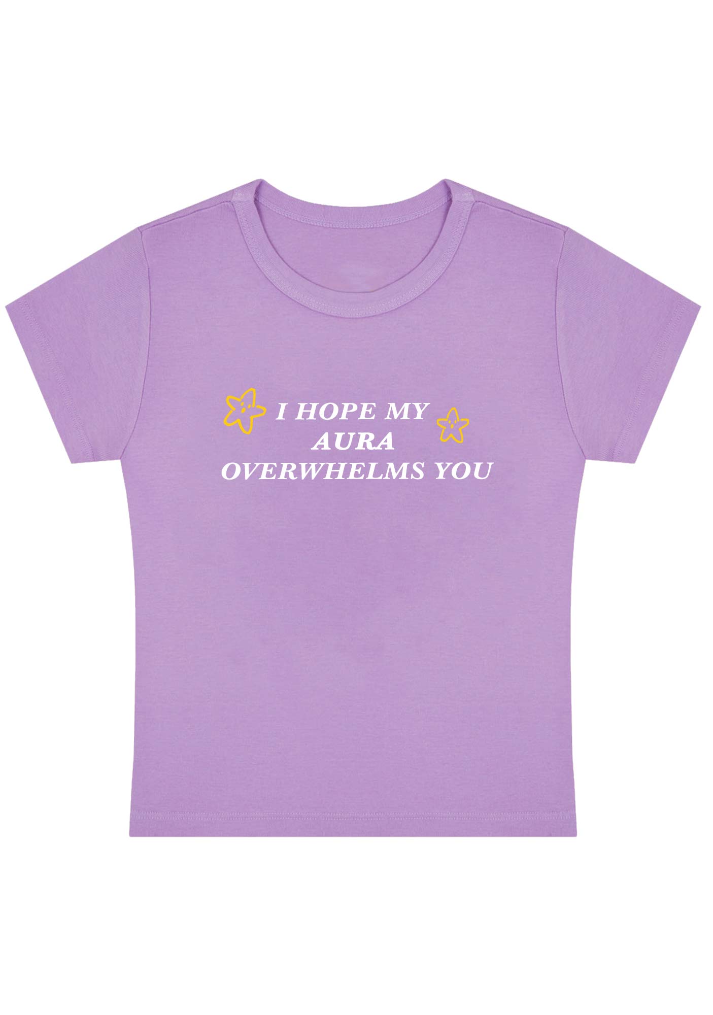 Curvy I Hope My Aura Overwhelms You Baby Tee