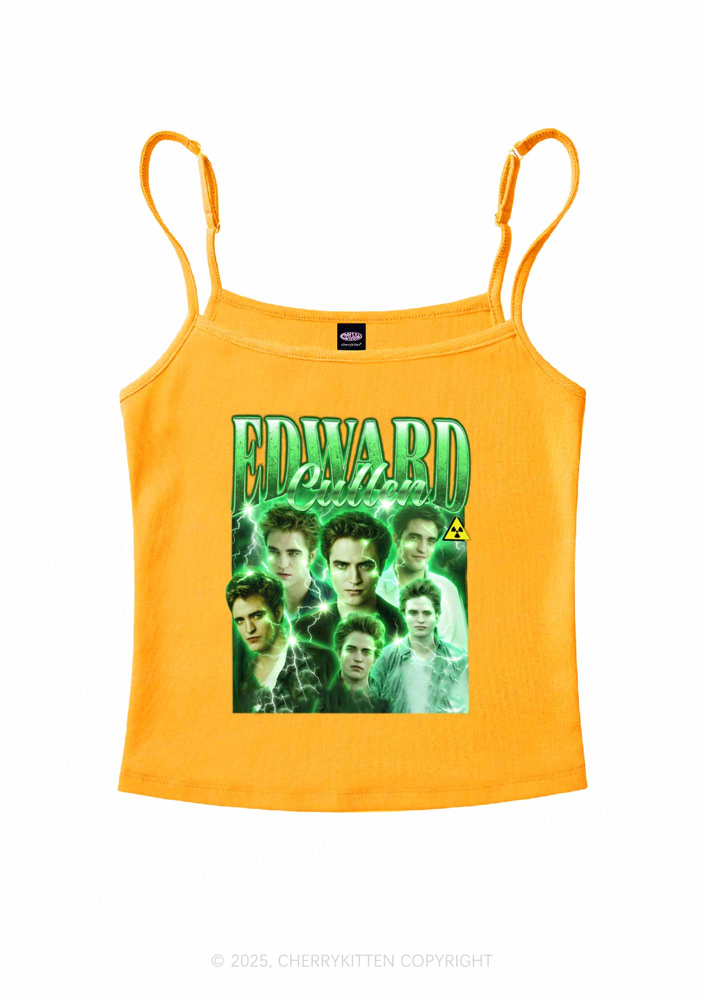 EC Green Lightning Y2K Spaghetti Strap Cami Cherrykitten