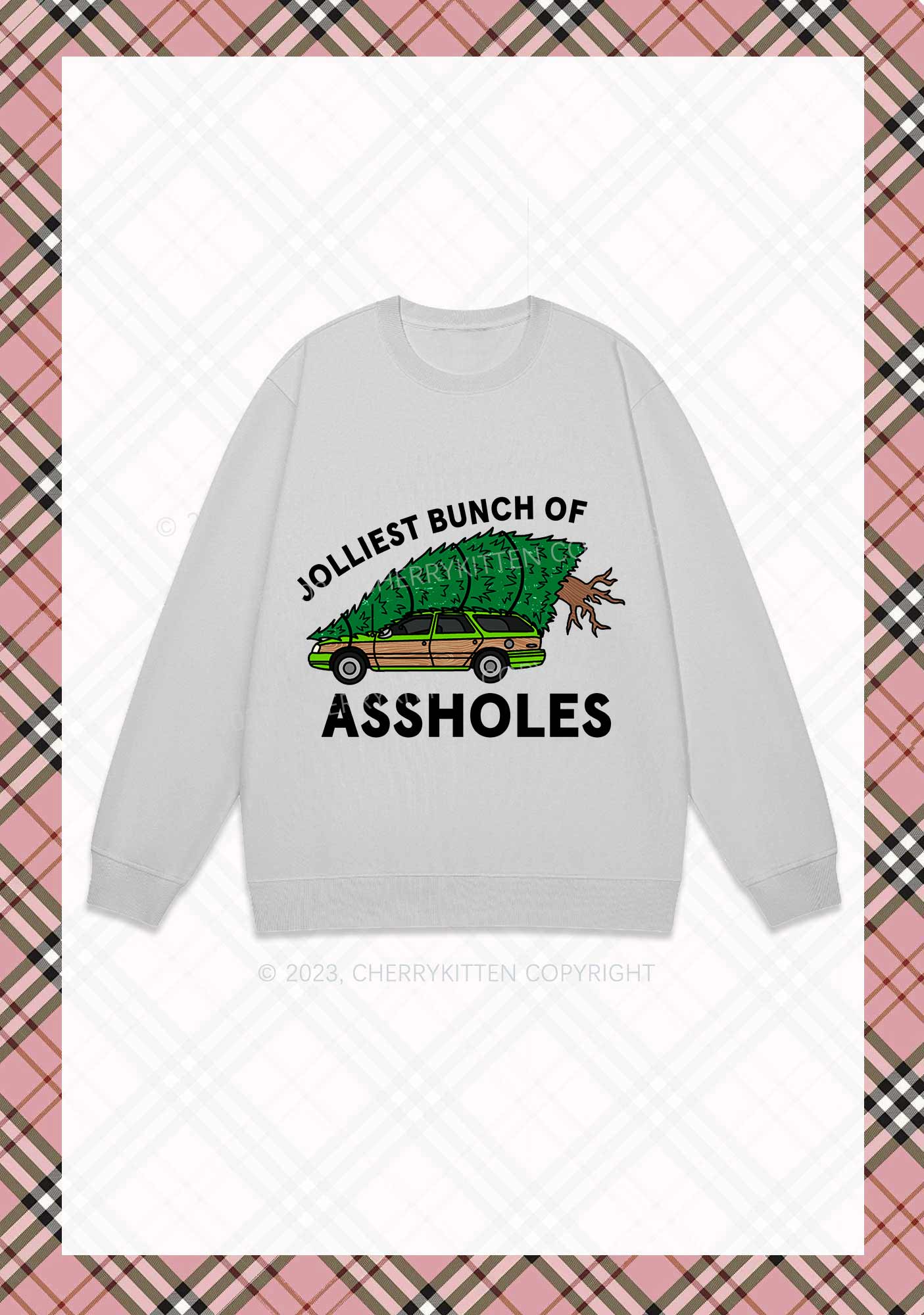 Jolliest Brunch Christmas Y2K Sweatshirt Cherrykitten