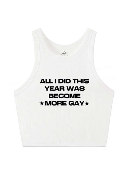 Become More Gay Pride Y2K Crop Tank Top Cherrykitten