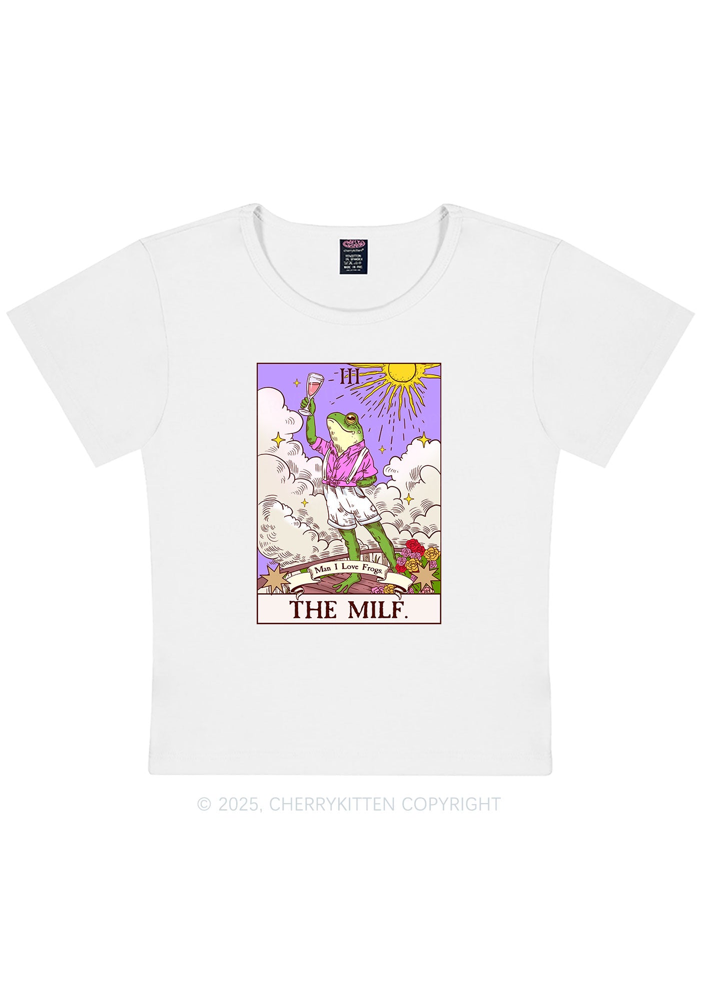 The Mxxf Frog Y2K Baby Tee Cherrykitten