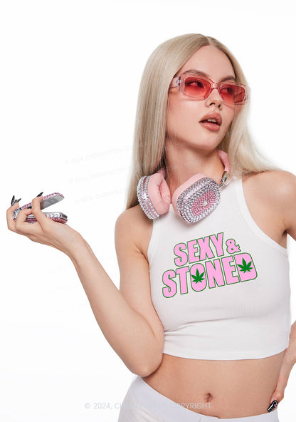 Sx Stoned Y2K Crop Tank Top Cherrykitten