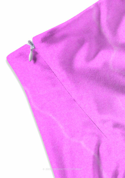 Cat Castle Lightning Y2K Print Mini Skirt Cherrykitten