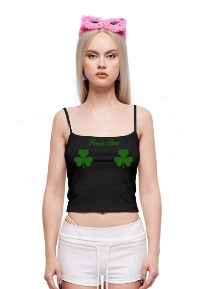 Pinch These St Patricks Y2K Spaghetti Strap Cami Cherrykitten