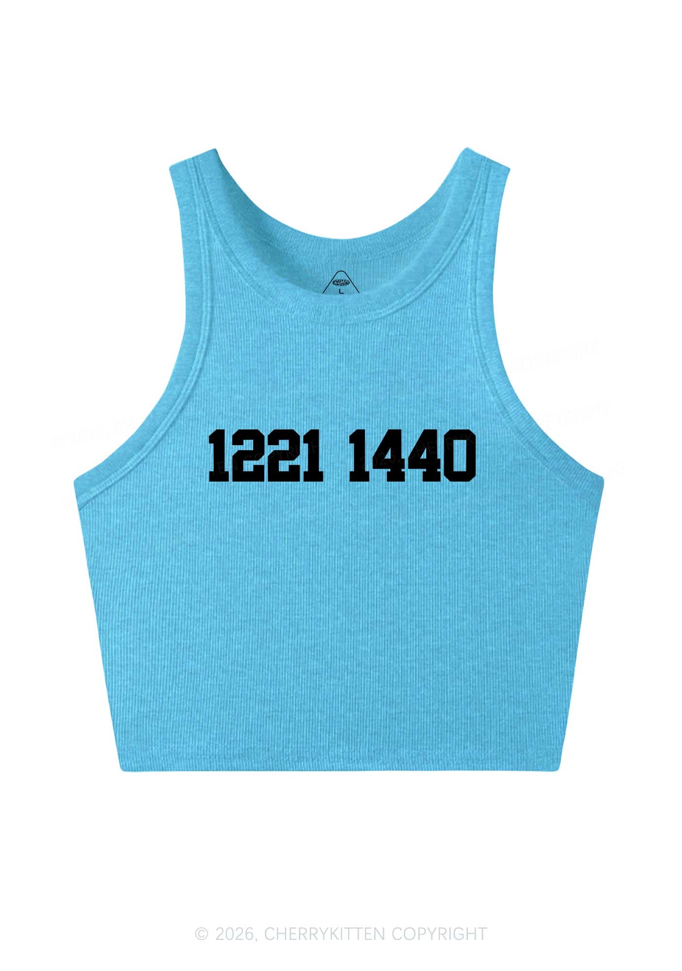 Retro Number HR Y2K Crop Tank Top Cherrykitten