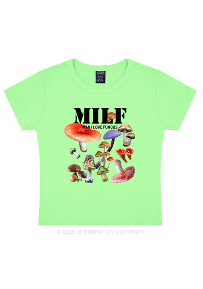 Man I Love Fungus Y2K Baby Tee Cherrykitten