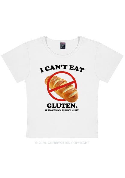 I Cant Eat Gluten Y2K Baby Tee Cherrykitten