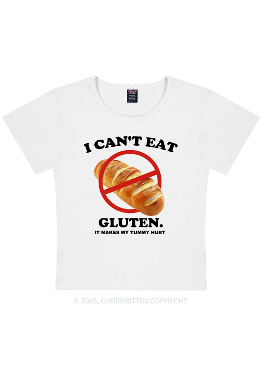 I Cant Eat Gluten Y2K Baby Tee Cherrykitten