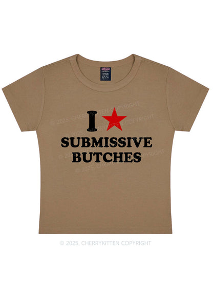 I Love S Butches Y2K Baby Tee Cherrykitten