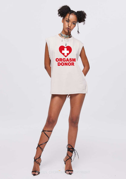 Orgxsm Donor Y2K Washed Muscle Tank Cherrykitten