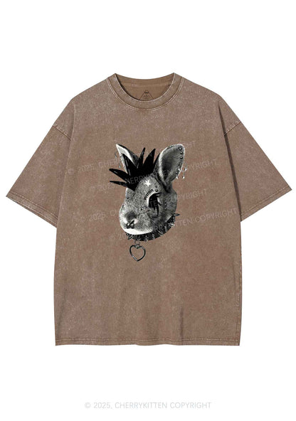 Custom Punk Pet Y2K Shirts Washed Tee Cherrykitten