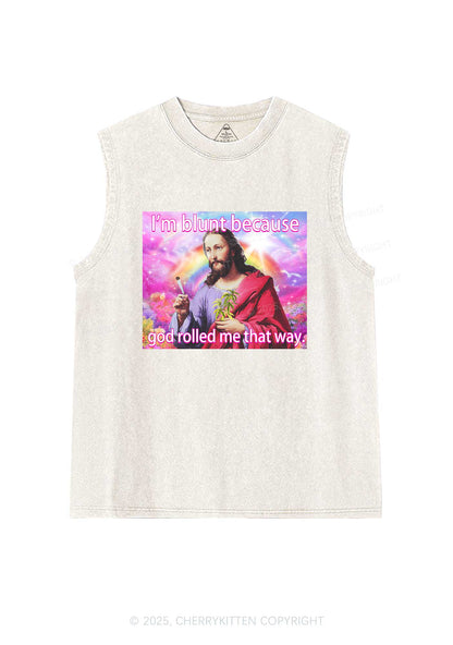 Im Blunt Y2K Washed Muscle Tank Cherrykitten