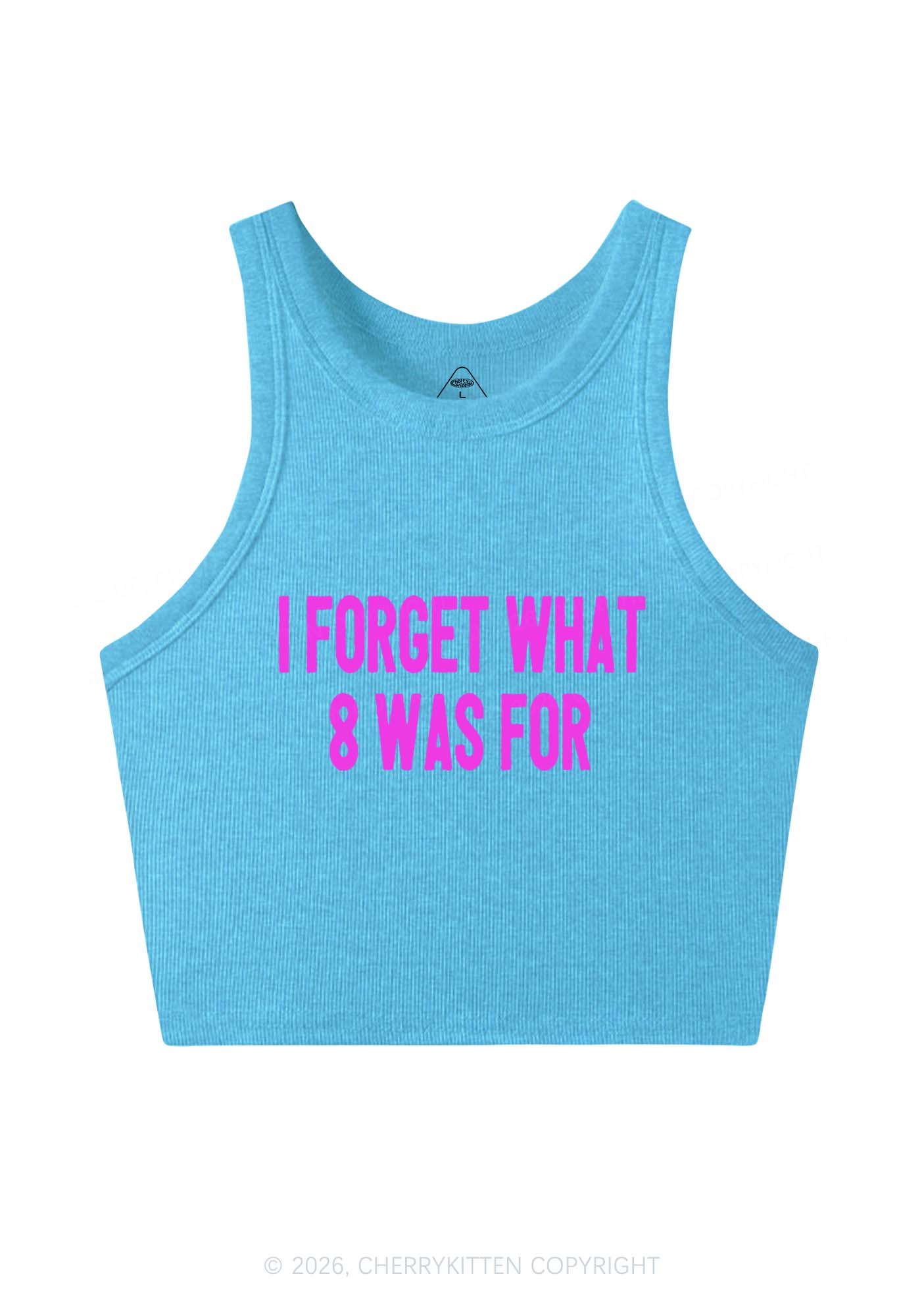 I Forget What Eight Was For Pride Y2K Crop Tank Top Cherrykitten