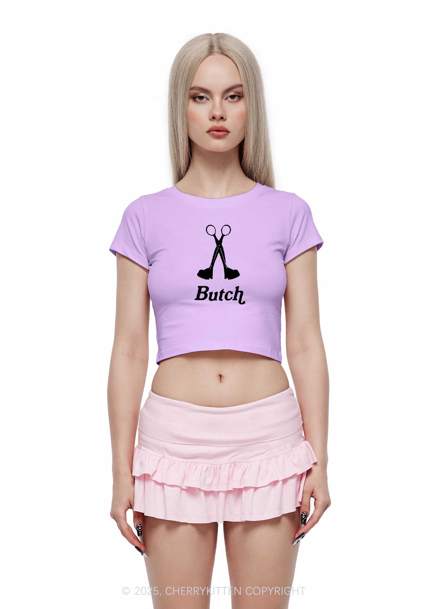 Femme Butch Scissors Y2K Valentine's Day Couple Shirt Cherrykitten