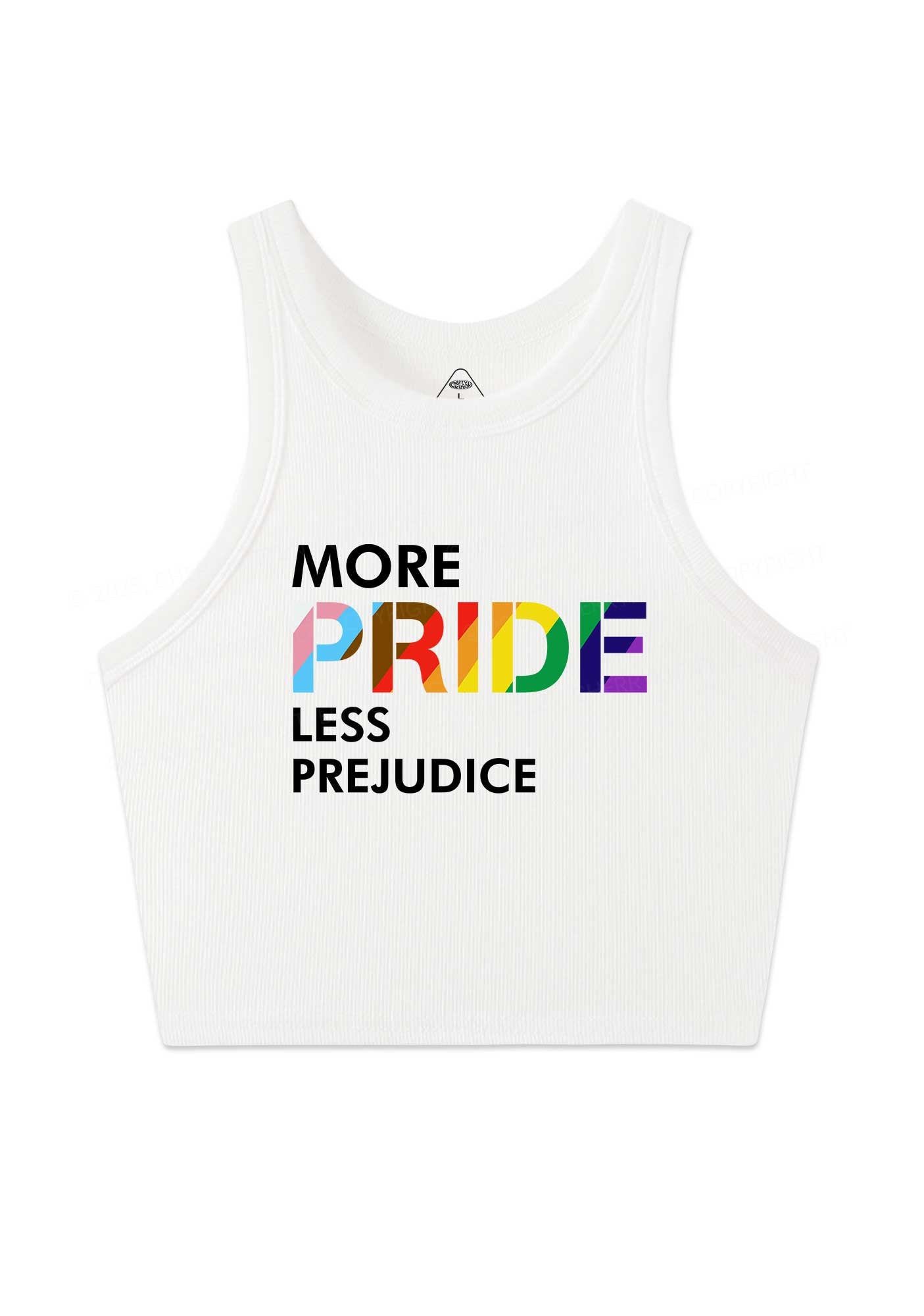 More Pride Less Prejudice Y2K Crop Tank Top Cherrykitten