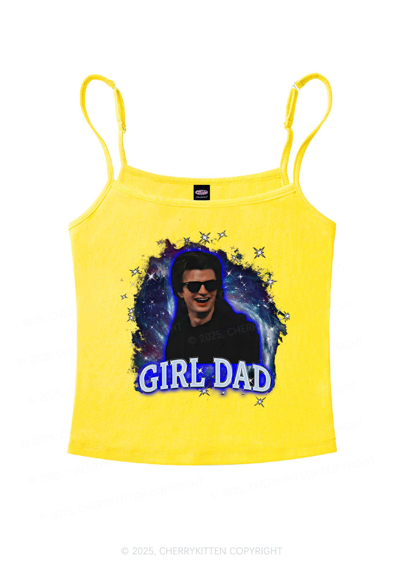 Girl Dad Starry Sky Y2K Spaghetti Strap Cami Cherrykitten