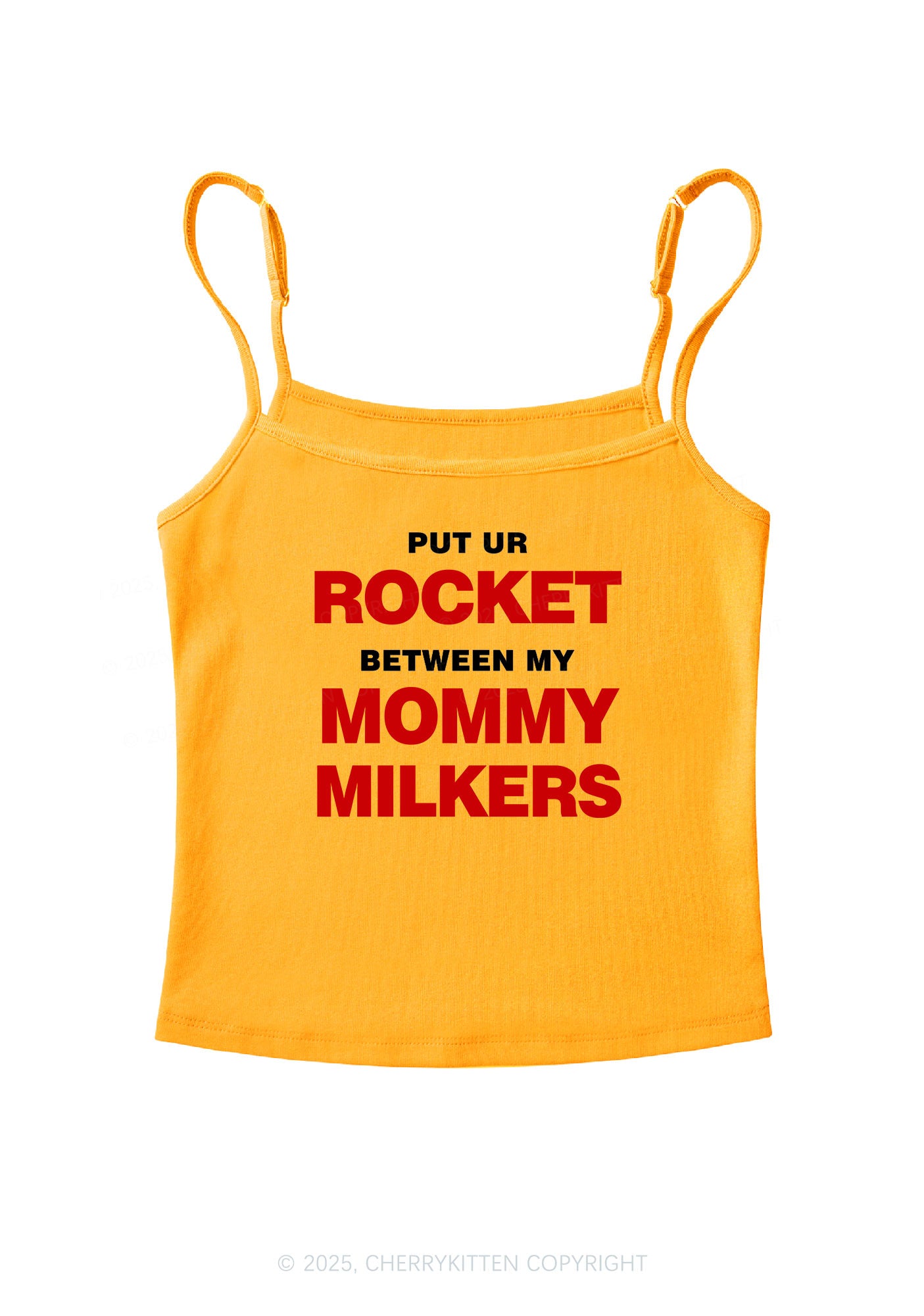 Rocket Mommy Milkers Y2K Spaghetti Strap Cami Cherrykitten