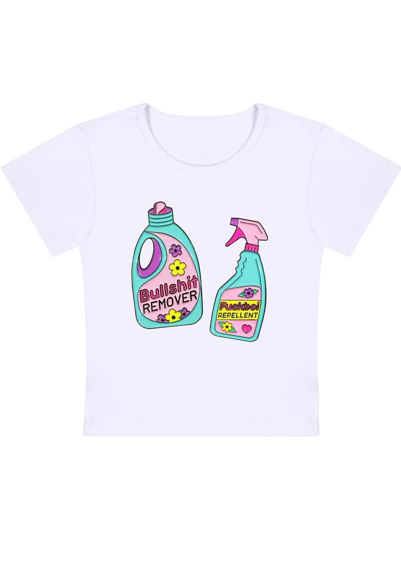 Curvy Bullshxt Remover Fxxkboi Repellent Baby Tee