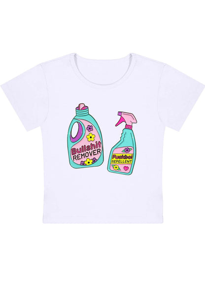 Curvy Bullshxt Remover Fxxkboi Repellent Baby Tee