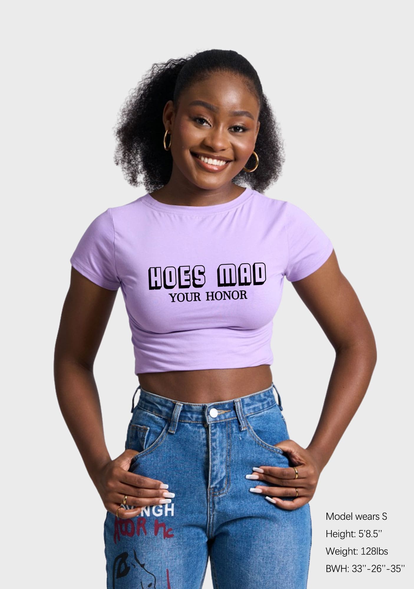 Hoes Mad Your Honor Y2K Baby Tee