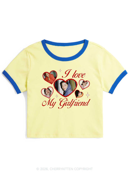 Custom Girlfriend Boyfriend Photos Y2K Ringer Tee Cherrykitten