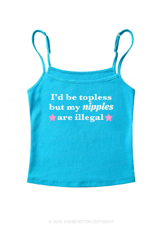 Nixxles Are Illegal Y2K Spaghetti Strap Cami Cherrykitten