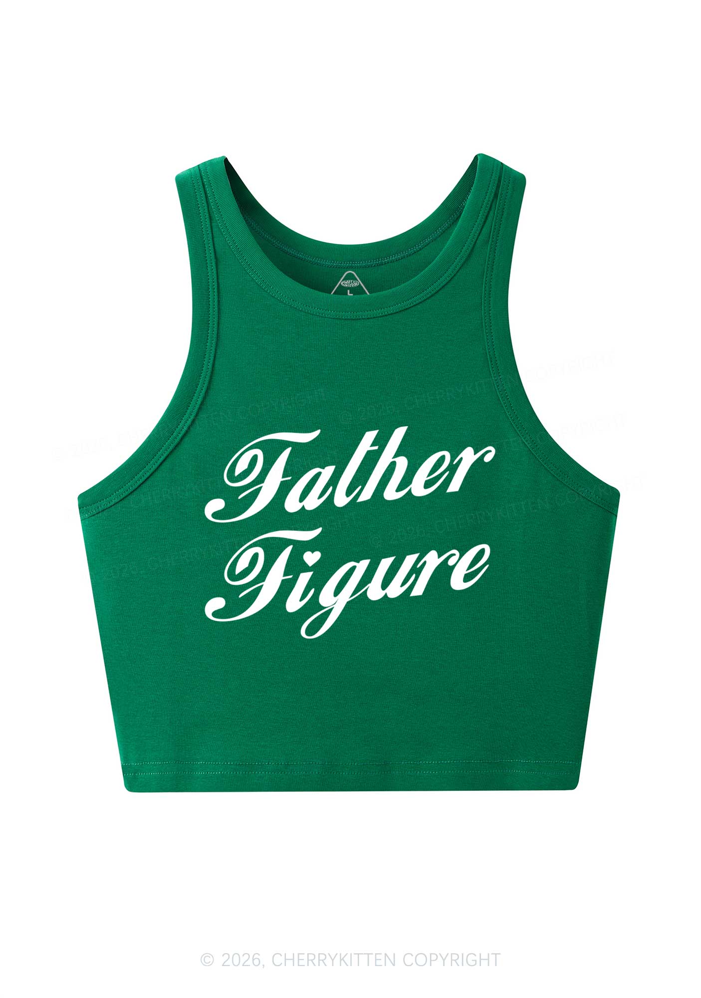 Father Figure Valentine's Day Y2K Crop Tank Top Cherrykitten