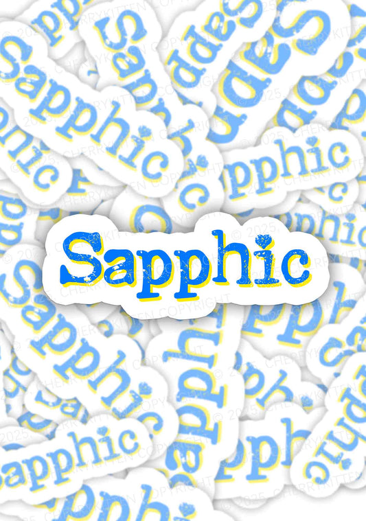 Sapphic Pride 1Pc Y2K Sticker Cherrykitten