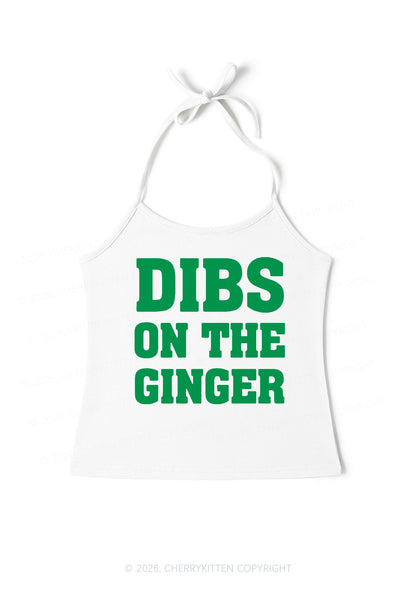 Dibs On The Ginger St Patricks Y2K Halter Neck Cami Cherrykitten