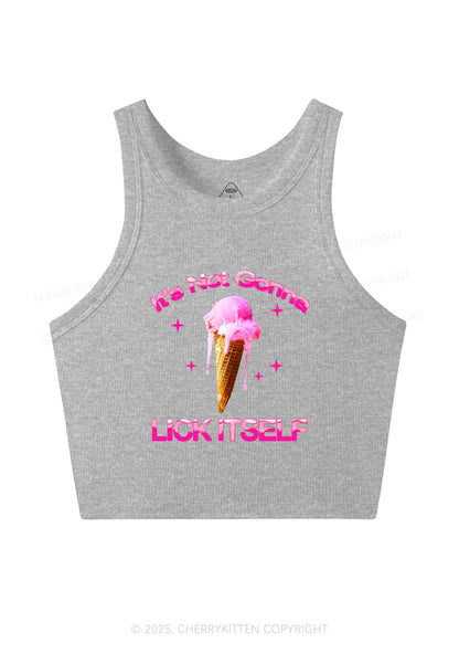 Ice Cream Lick Itself Y2K Crop Tank Top Cherrykitten