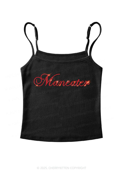 Rhinestone Maneater Y2K Spaghetti Strap Cami Cherrykitten