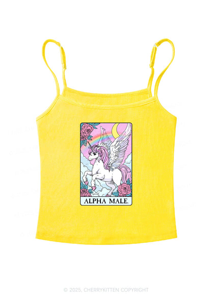 Rose Unicorn Alpha Male Y2K Spaghetti Strap Cami Cherrykitten