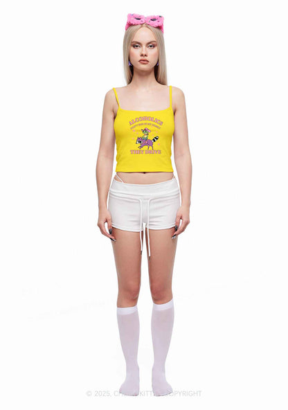 Alcoholics Drive Y2K Spaghetti Strap Cami Cherrykitten