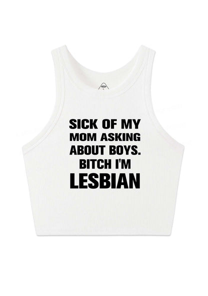 Bxxch Im Lesbian Pride Y2K Crop Tank Top Cherrykitten