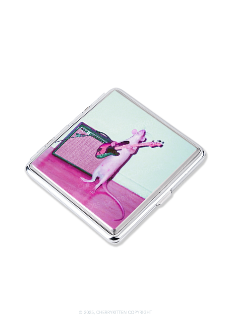 Rat Guitarist Y2K Cigarette Case Cherrykitten