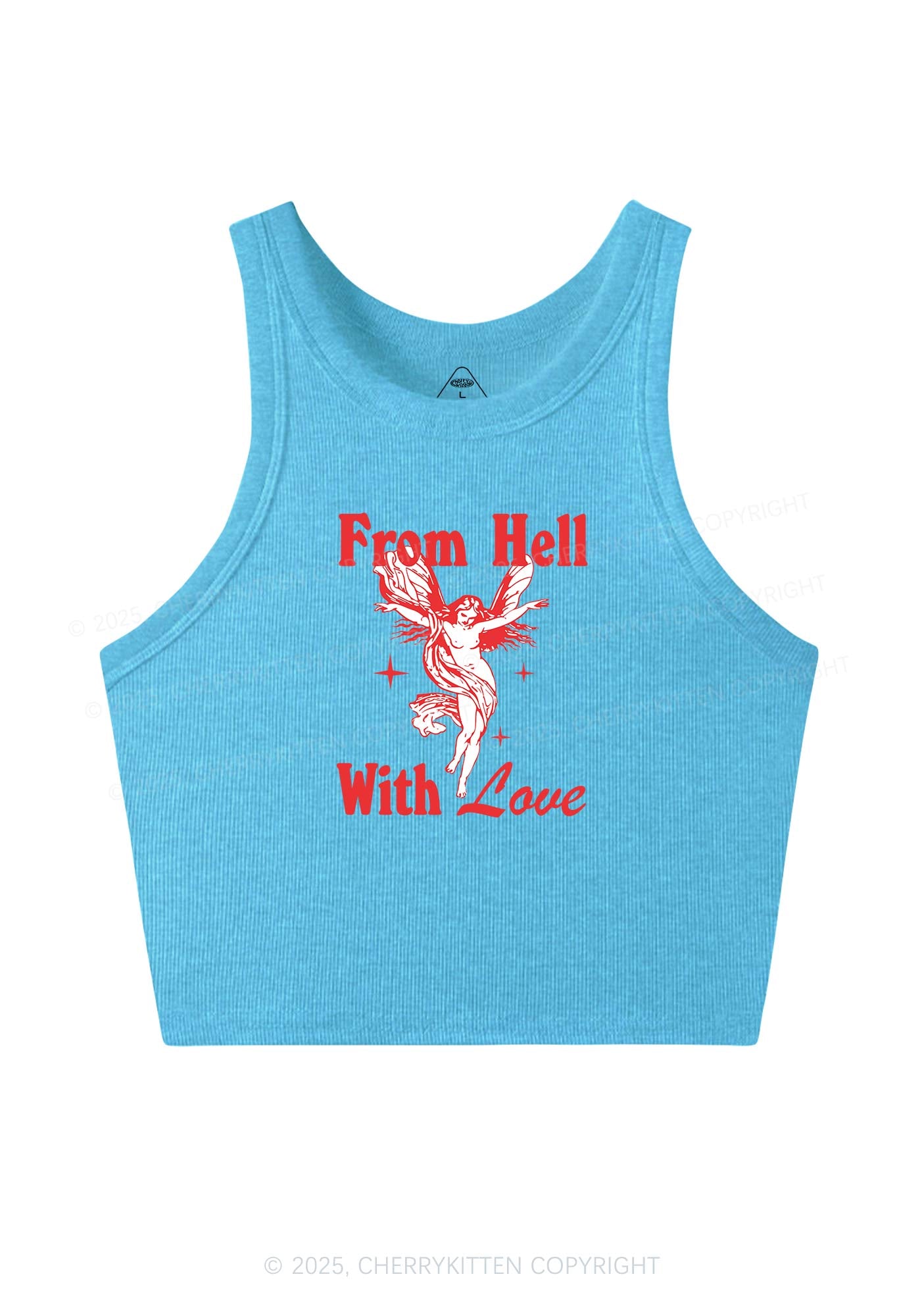 From Hall With Love Y2K Crop Tank Top Cherrykitten