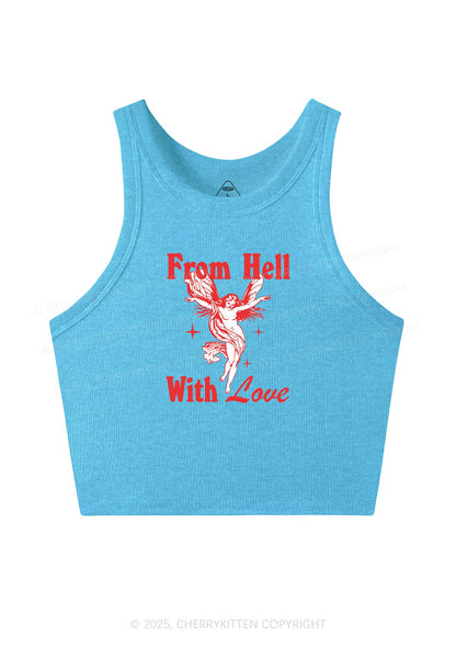 From Hall With Love Y2K Crop Tank Top Cherrykitten
