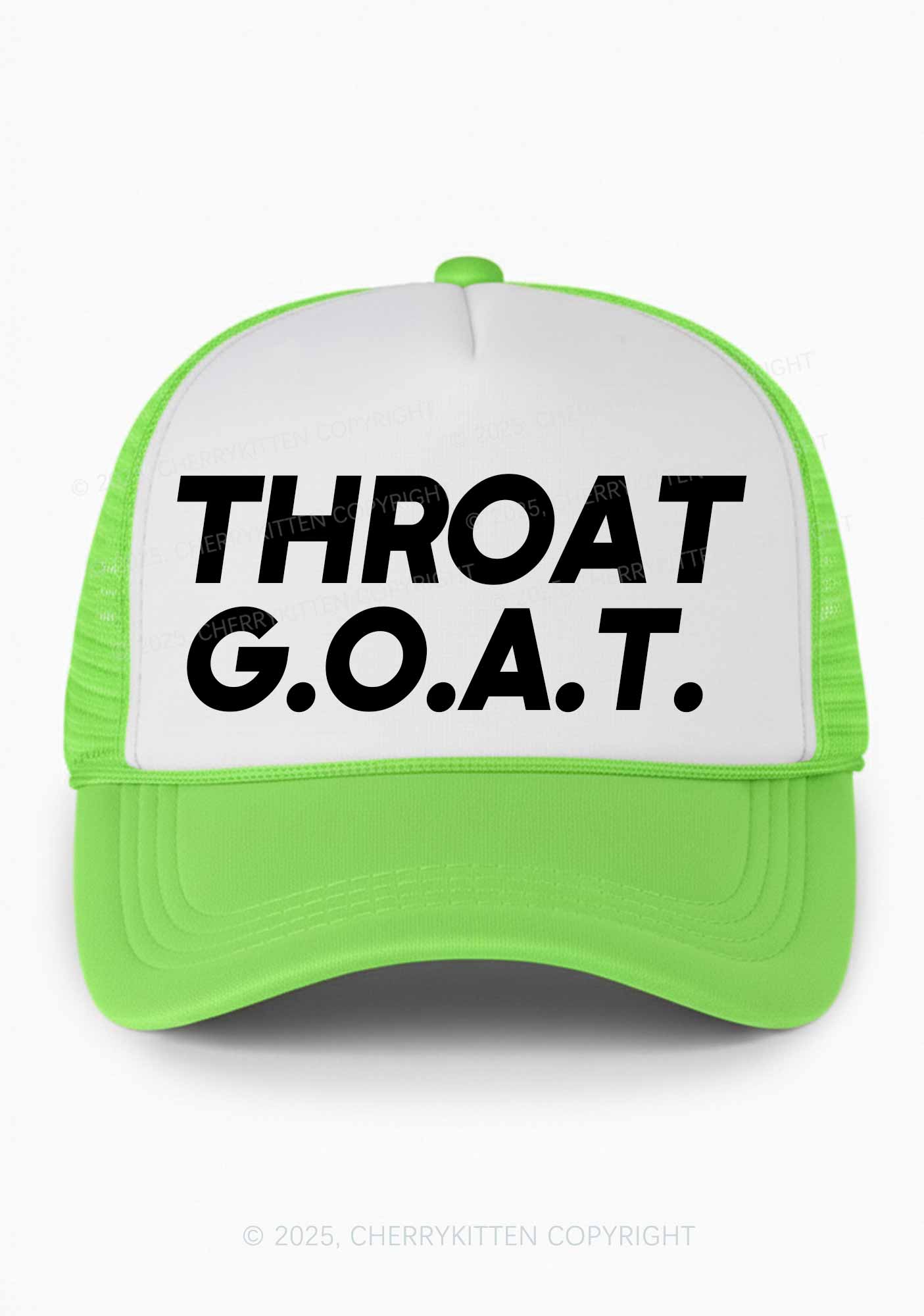 Throat Goat Y2K Colorblock Trucker Hat Cherrykitten