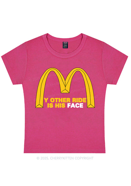Ride His Face Y2K Baby Tee Cherrykitten