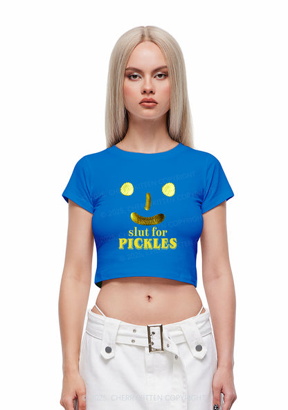 Slxt For Pickles Y2K Baby Tee Cherrykitten