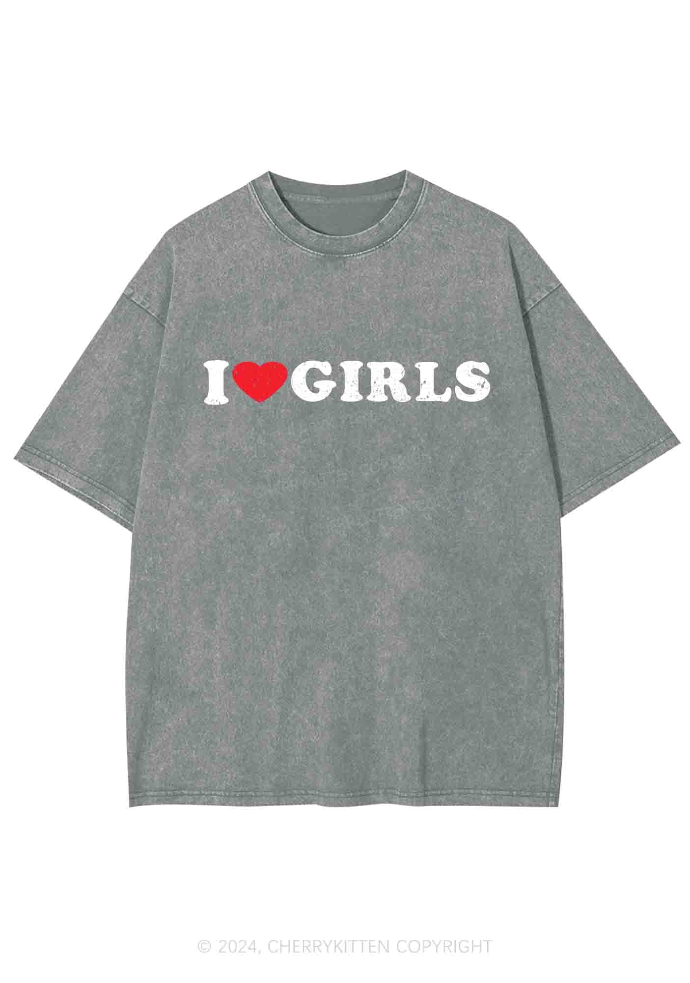 I Love Girls Y2K Washed Tee Cherrykitten