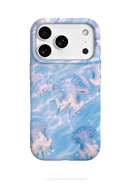 Blue Ocean Jellyfish Y2K Phone Case Cherrykitten